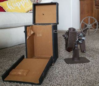 Vintage Rever 8mm Projector And Case,  A Very Rare Model 80