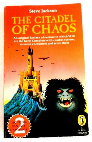 Rare Fighting Fantasy Gamebook 2: The Citadel Of Chaos Steve Jackson Puffin