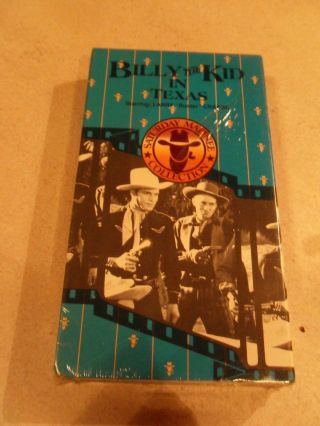 Rare Billy The Kid In Texas Vhs Crabbe & Steele 1988