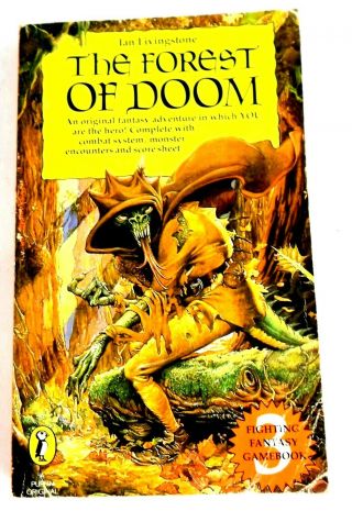 Rare Fighting Fantasy Gamebook 3: The Forest Of Doom Ian Livingstone Rpg Puffin