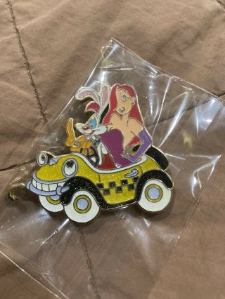 Rare Le 100 Disney Pin Jessica Rabbit Roger Car Parade Benny Taxi Cab Train