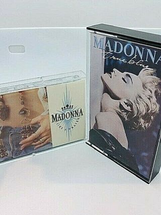 Two Madonna.  True Blue - Rare 1986 & Like A Prayer 1989 Cassettes Sire Company