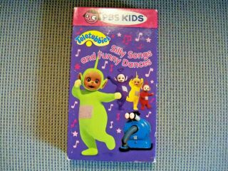 Vhs Teletubbies - Silly Songs And Funny Dances Rare Htf Pbs Dipsy Tinky Winky