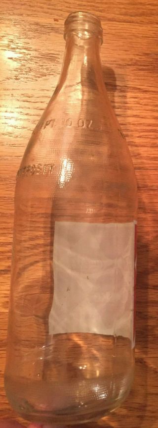 Vintage 1960 ' s Coca Cola Diamond Label Bottle 1 pint 10 oz RARE 3