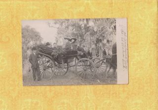 Fl Gainsville ? 1910 - 11 Rare Rppc Real Photo Postcard To S F Finley Warren Pa