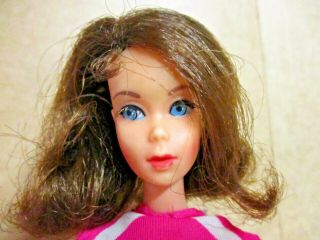 Vintage Barbie Twist & Turn Flip Hair Brunette Model 1160 Marlo Flip
