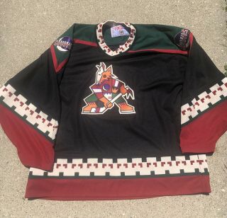 Vintage 90s Phoenix Coyotes Ccm Hockey Jersey Xxl Nhl Rare Away Home