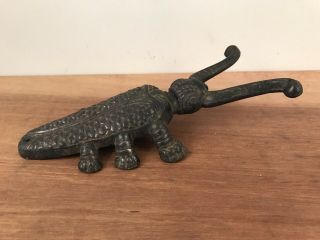 Vintage Cast Iron Fly Beetle Boot Scraper Removal Jack