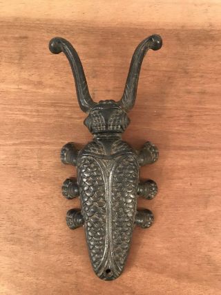 Vintage Cast Iron Fly Beetle Boot Scraper Removal Jack 3