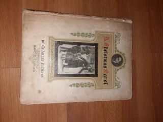 Christmas Carol 1920 Book Over 100 Years Old Charles Dickens.