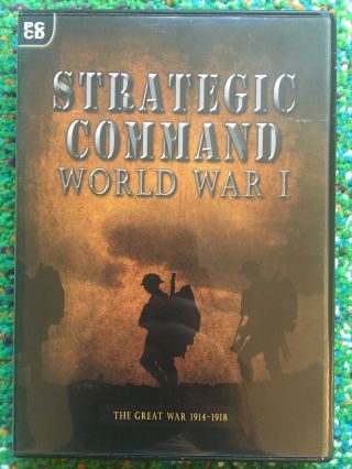 Strategic Command World War I 1 - Pc Cd Computer Video Game - Rare Wwi Edition