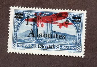 Colonies Françaises Alaouites Pa N°13 N / Tb Cote 45 Euros Rare