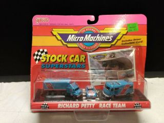 Rare 1991 Galoob Micro Machines " Richard Petty Race Team " Stock Car Superstars