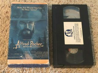 The Legend Of Alfred Packer Vhs Marquis Video Rare Horror Cannibal The Musical