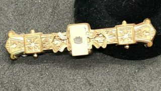Vintage Victorian Gold Filled Bar Pin/brooch Rare Estate Find