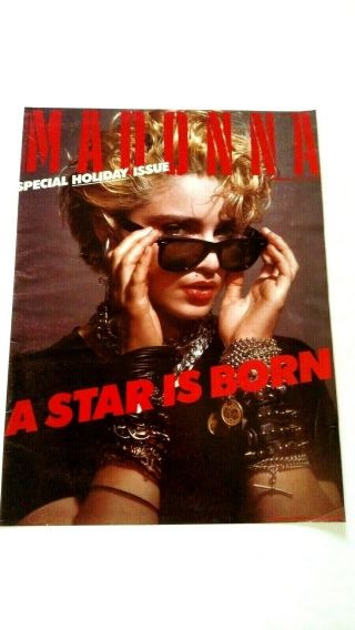 Madonna " A Star Is Born " 1983 Rare Print Promo Poster Ad