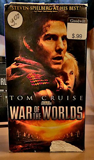 War Of The Worlds / Vhs 2005 / Tom Cruise,  Steven Spielberg / Sci - Fi Rare