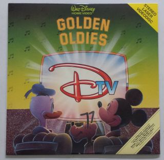 Laserdisc Music “golden Oldies” Rare 1984 Walt Disney Home Video Near