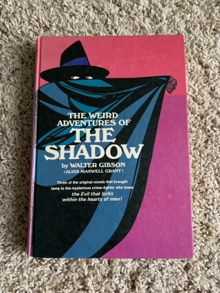 Weird Adventures Of The Shadow By Grant,  Rare Us G&d Shadow Pulp Crime Hardcover