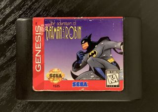 Rare The Adventures Of Batman & Robin (sega Genesis,  1995) Authentic Game Cart