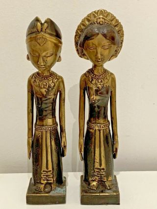 Antique Vintage Bronze Brass Metal Asian Figures Models Statues Hollow Cast