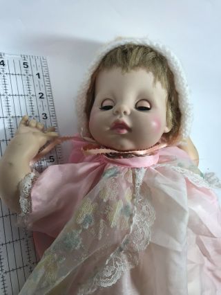 Vintage Eegee Goldberger 18 " Soft Body Vinyl Baby Doll 1998 Flaw With Music Box