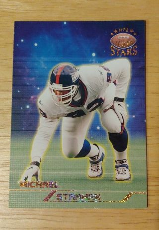 1998 Topps Stars Gold Rainbow Michael Strahan Giants Sp Very Rare Sparkle D /99