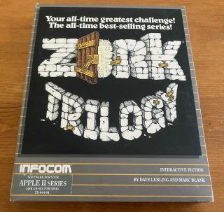 Rare Infocom Zork Trilogy I Ii Iii Apple Computer Game On 5.  25 " Floppy Disk