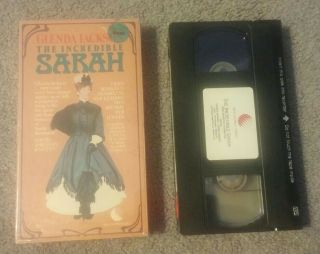 The Incredible Sarah - Glenda Jackson - Rare 1986 Vhs Tape - Good