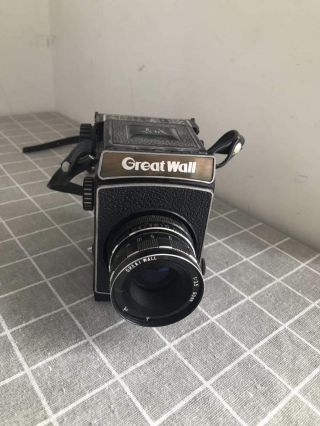 Rare Vintage Great Wall Single Lens Reflex 120 Slr Camera With 1:3.  5 90mm Lens