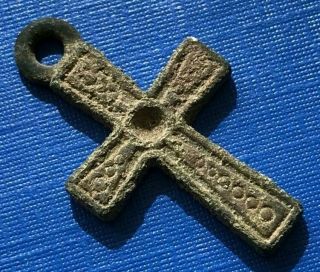 Medieval Crusaders Knights Templar Bronze Cross 12 - 14th Century Ad - F180