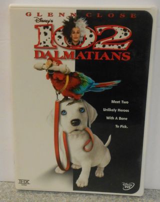 102 Dalmatians (dvd,  2001) Rare Disney Disc W Inserts