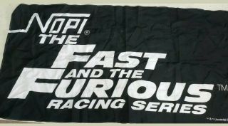 Rare Fast And The Furious Racing Series Promo Fabric Banner 70 " X 35 " Size