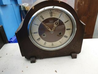 Smiths Enfield Art Deco Westminster Chime Mantle Clock