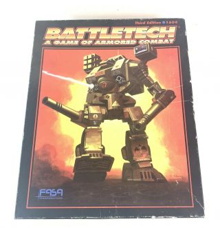 Battletech 3rd Edition Revised Fasa 1604 - 1992 Thin Box Rare - With Miniatures