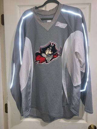 Portland Pirates Ahl Hockey Jersey - Reebok - 56 - Rare Gray Jersey