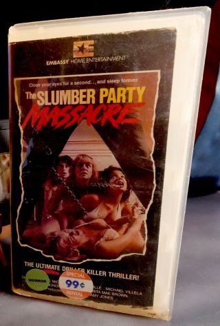The Slumber Party Massacre / Vhs 1982 / Vintage And Rare Cult
