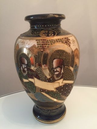 Antique Signed Japanese Meiji Period Satsuma Porcelain Vase