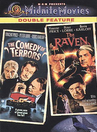 The Comedy Of Terrors / The Raven (dvd,  Midnite Movies Double Feature) Rare Oop