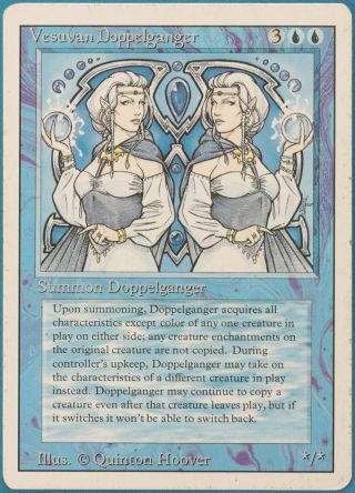 Vesuvan Doppelganger Revised Pld Blue Rare Magic Mtg Card (id 137987) Abugames