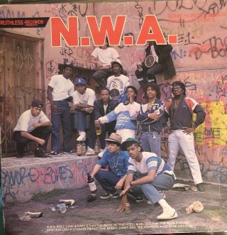 Rare Nwa Dr.  Dre Ice Cube Eazy E 1987 Explicit Dopeman 8 - Ball Vinyl Lp 12 Vg/vg