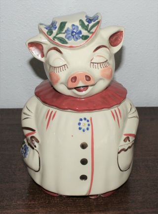 Shawnee Winnie Pig Cookie Jar - Authentic 1940 