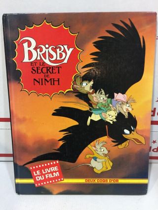 1982 Brisby The Secret Of Nimh Storybook Don Bluth Rare French Version -