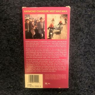 RADIOACTIVE DREAMS VHS 1984 Vestron Video Raymond Chandler Meet Mad Max RARE OOP 2