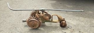 Vintage Antique National B3 A5 Walking Lawn Sprinkler Tractor Rare Cast Iron