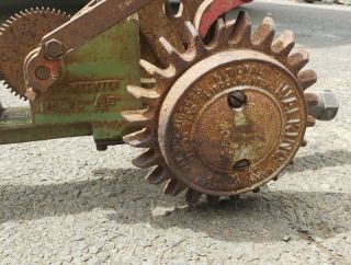Vintage Antique National B3 A5 Walking Lawn Sprinkler Tractor RARE CAST IRON 3