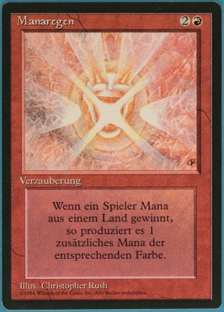 Mana Flare (bb) Revised (german) Nm Red Rare Magic Card (id 104835) Abugames