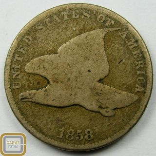 1858 Flying Eagle Cent Fec Good G Key Date Rare Pre Civil War Coin Large Letters