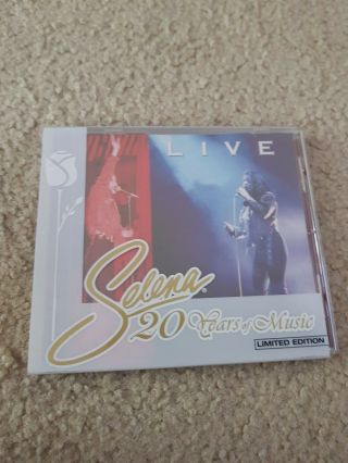 Selena Live 20 Years Of Music Cd Limited Edition Very Rare
