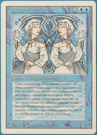 Vesuvan Doppelganger Revised Pld Blue Rare Magic Mtg Card (id 137985) Abugames